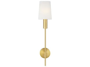 Visual Comfort Studio Beckham Modern 26" Tall 1-Light Burnished Brass Wall Sconce VCSTW1051BBS