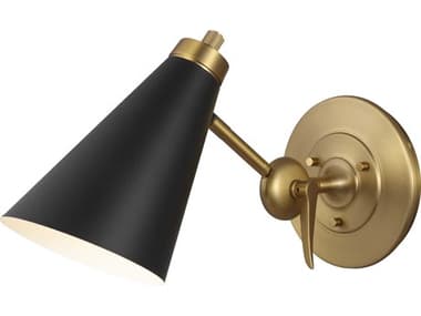 Visual Comfort Studio Signoret 1-Light Burnished Brass Wall Sconce VCSTW1061BBS