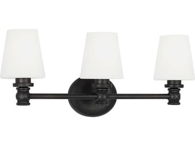 Visual Comfort Studio Xavierre 3-Light Aged Iron Black Vanity Light VCSVS22103AI