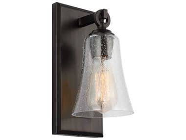 Visual Comfort Studio Monterro 1-Light Aged Iron Black Wall Sconce VCSVS24701AI