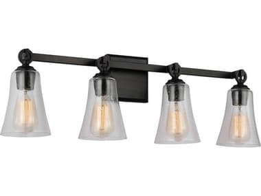 Visual Comfort Studio Monterro 3-Light Aged Iron Black Vanity Light VCSVS24704AI