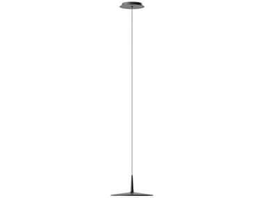 Vibia Skan 11" 1-Light Black Round Mini Pendant VIB027011