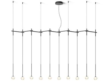 Vibia Algorithm 84" 10-Light Graphite Gray Linear Island Pendant VIB083518