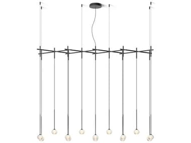 Vibia Algorithm 72" 14-Light Graphite Gray Linear Island Pendant VIB084518