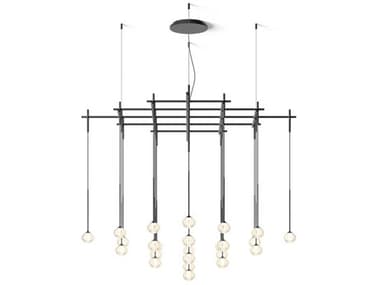 Vibia Algorithm 25-Light Graphite Gray Linear Pendant VIB086518