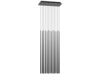 Vibia Slim Black Linear Island Pendant VIB093711