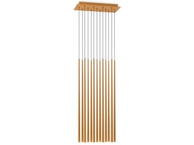 Vibia Slim Ocre Orange Linear Island Pendant VIB093768