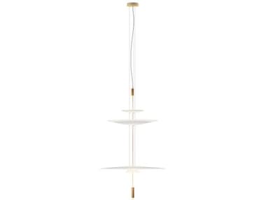 Vibia Flamingo 35" 3-Light Gold Pendant VIB156020