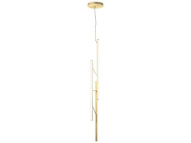 Vibia Halo Jewel 3-Light Gold Linear Mini Pendant VIB235620