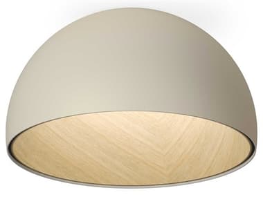 Vibia Duo 1-Light Cream Off White Dome Flush Mount VIB487858