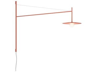 Vibia Tempo 31" Tall 1-Light Terra Red Swing Wall Sconce VIB575737