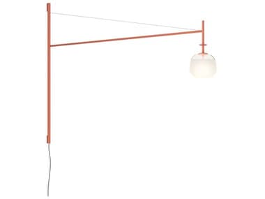 Vibia Tempo 31" Tall 1-Light Terra Red Swing Wall Sconce VIB575937