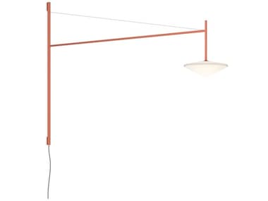 Vibia Tempo 31" Tall 1-Light Terra Red Swing Wall Sconce VIB576137