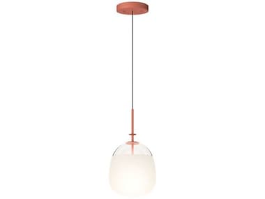 Vibia Tempo 9" 1-Light Terra Red Mini Pendant VIB577837