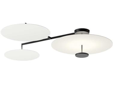 Vibia Flat 58" 4-Light White Semi Flush Mount VIB592210