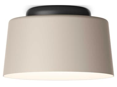 Vibia Tube 11&quot; 1-Light Off White Drum Flush Mount VIB610024