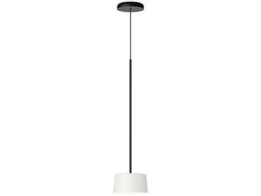 Vibia Tube 8" 1-Light White Drum Mini Pendant VIB616010