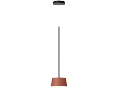 Vibia Tube 1-Light Terra Red Drum Mini Pendant VIB616037