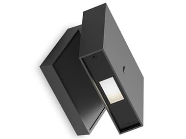 Vibia Alpha 5" Tall 1-Light Graphite Black Gray Wall Sconce VIB794018