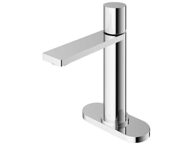 Vigo Halsey Chrome 1-Handle Bathroom Faucet with Deck Plate VIVG01045CHK1