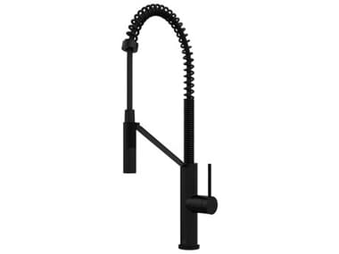 Vigo Livingston Matte Black Magnetic 1-Handle Deck Mount Pull-Down Kitchen Faucet VIVG02027MB