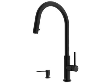 Vigo Bristol Pull-Down Sprayer Kitchen Faucet with Soap Dispenser VIVG02033K2
