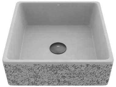 Vigo Aster Concrete Square Vessel Bathroom Sink VIVG04051