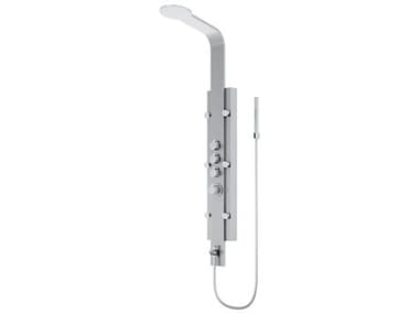 Vigo Mateo Stainless Steel 6-Jet Shower Panel System with Fixed Rainhead and Hand Shower Wand VIVG08008