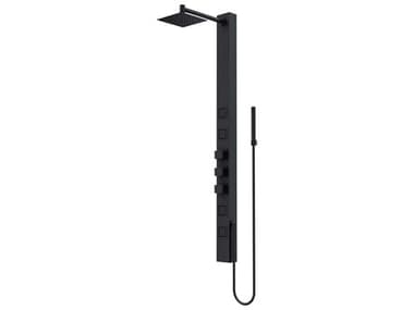 Vigo Sutton 4-Jet Shower Panel System with Adjustable Square Head and Hand Shower Wand VIVG08017