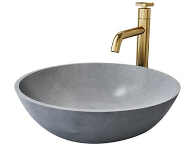 Vigo Ruxton Round Bathroom Sink with Vessel Faucet VIVGT2078