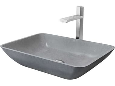 Vigo Nova Rectangular Bathroom Sink with Vessel Faucet VIVGT2082