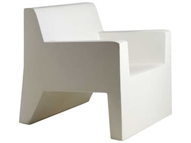 Vondom Outdoor Jut White Matte Resin Lounge Chair VOD44401WHITE