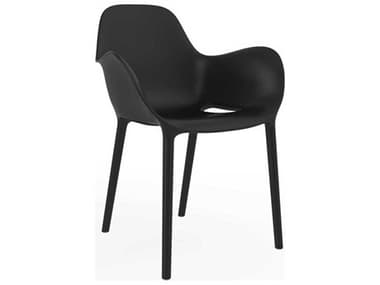 Vondom Outdoor Sabinas Black Matte Resin Dining Chair (Set of 4) VOD45012BLACK