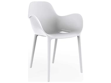 Vondom Outdoor Sabinas White Matte Resin Dining Chair (Set of 4) VOD45012WHITE