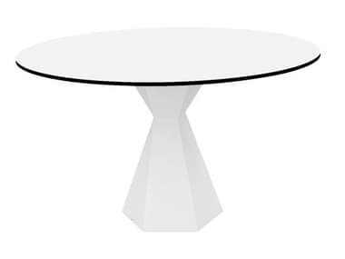 Vondom Outdoor Vertex White 31'' Polypropylene Round Dining Table VOD51019WHITE