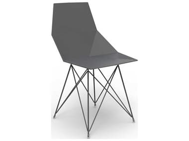 Vondom Outdoor Faz Black Matte Resin Dining Chair (Set of 4) VOD54044BLACK
