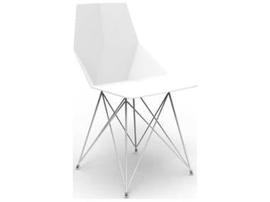 Vondom Outdoor Faz White Matte Resin Dining Chair (Set of 4) VOD54044WHITE