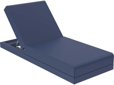 Vondom Outdoor Pixel Resin / Cushion Notte Blue Chaise Lounge VOD54273NOTTEBLUE
