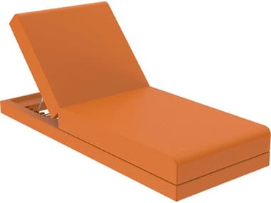 Vondom Outdoor Pixel Resin / Cushion Orange Chaise Lounge VOD54273ORANGE