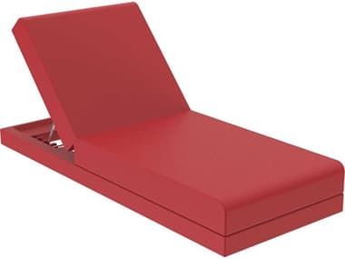 Vondom Outdoor Pixel Resin / Cushion Red Chaise Lounge VOD54273RED