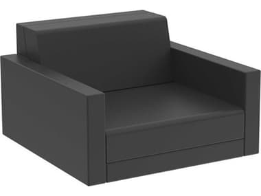 Vondom Outdoor Pixel Resin / Cushion Anthracite Lounge Chair VOD54277ANTHRACITE