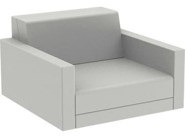 Vondom Outdoor Pixel Resin / Cushion Ecru Lounge Chair VOD54277ECRU