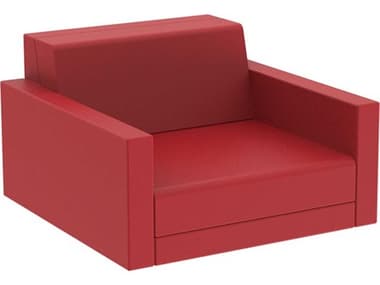Vondom Outdoor Pixel Resin / Cushion Red Lounge Chair VOD54277RED