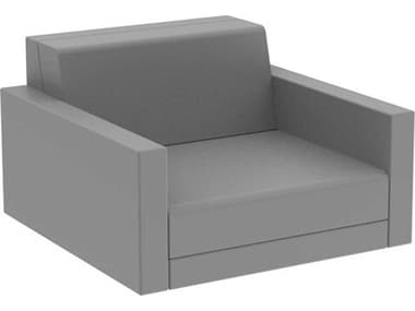 Vondom Outdoor Pixel Resin / Cushion Steel Lounge Chair VOD54277STEEL