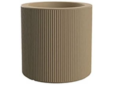 Vondom Outdoor Gatsby Cylinder Planter x H Basic Beige VOD54421ABEIGE