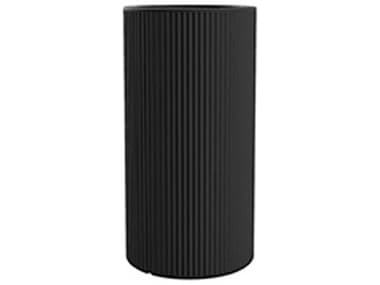 Vondom Outdoor Gatsby Tall Cylinder Planter x H Basic Black VOD54422ABLACK