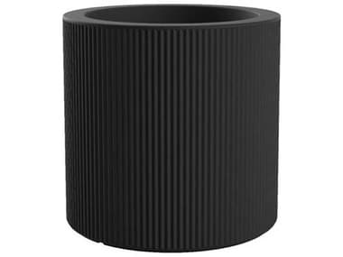 Vondom Outdoor Gatsby Cylinder Planter x H  Basic Black VOD54425ABLACK