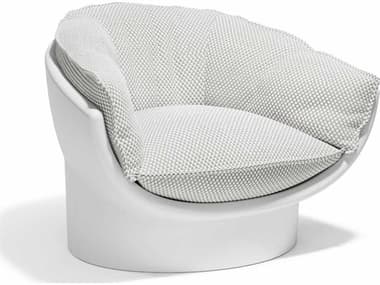 Vondom Outdoor Luna Lounge Chair White Glad Iceberg Upholstery VOD5485020011037