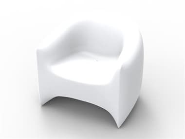 Vondom Outdoor Blow White Matte Resin Lounge Chair VOD55014WHITE