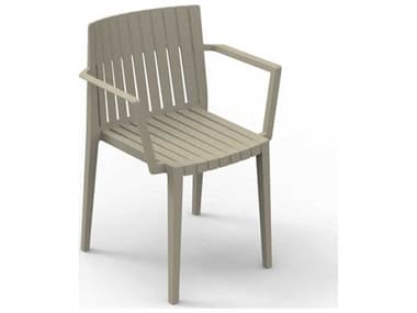 Vondom Outdoor Spritz Ecru Matte Resin Dining Chair (Set of 4) VOD56015ECRU